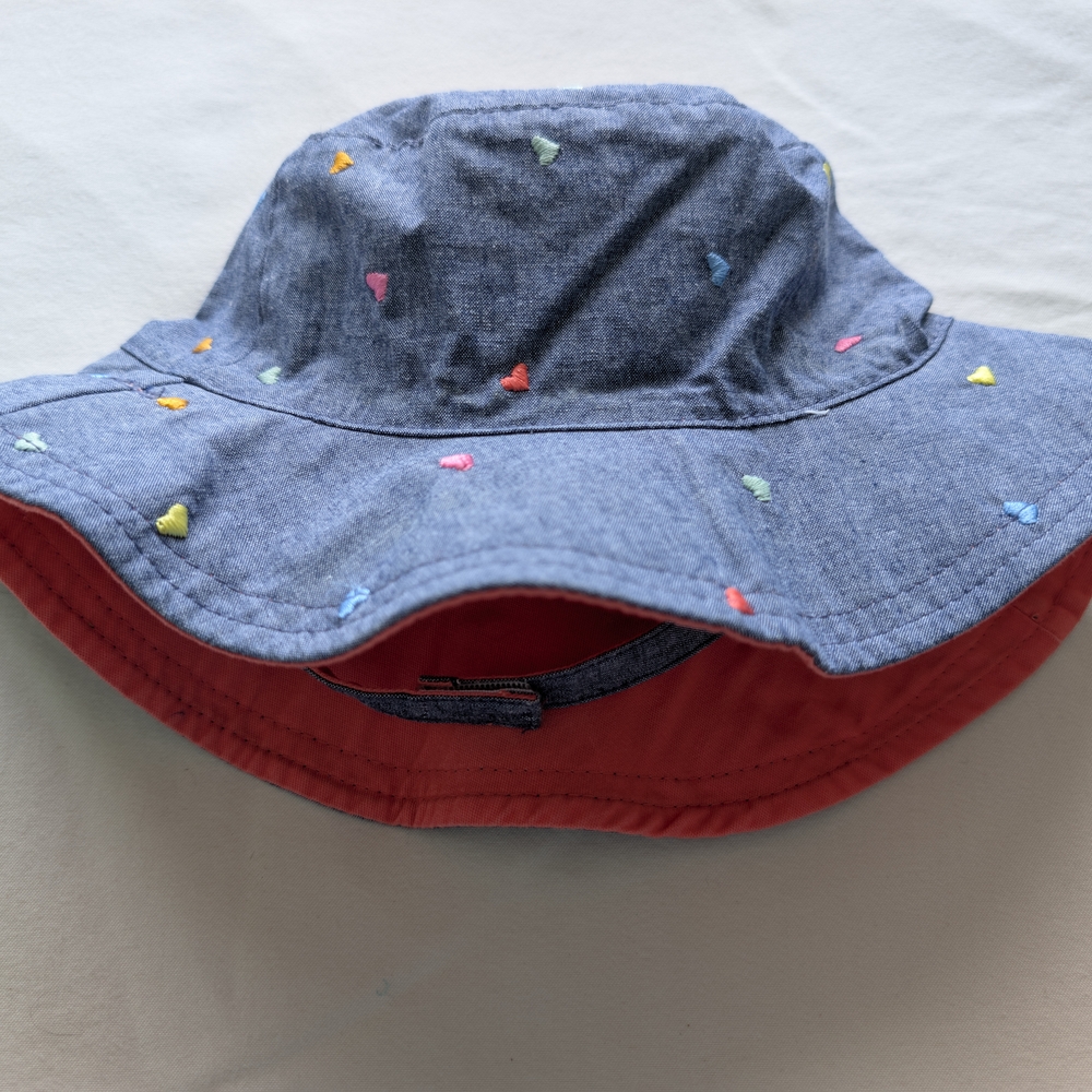 Carter's Reversible Blue and Red Bucket Hat